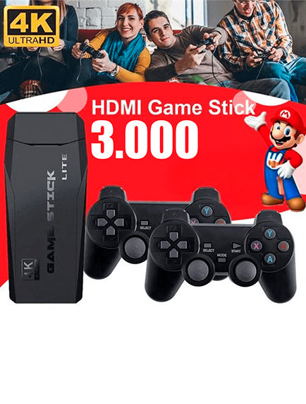 Consola De Juegos Retro Inalambrica 4k HDMI Game Stick 2.4G-6