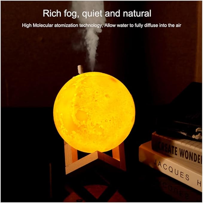 Difusor Aroma Humidificador Luna Lampara 3D-2