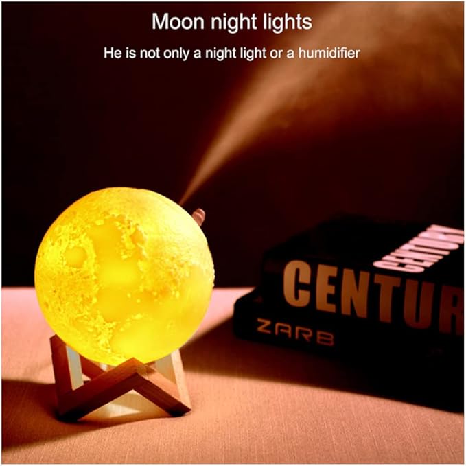 Difusor Aroma Humidificador Luna Lampara 3D-8