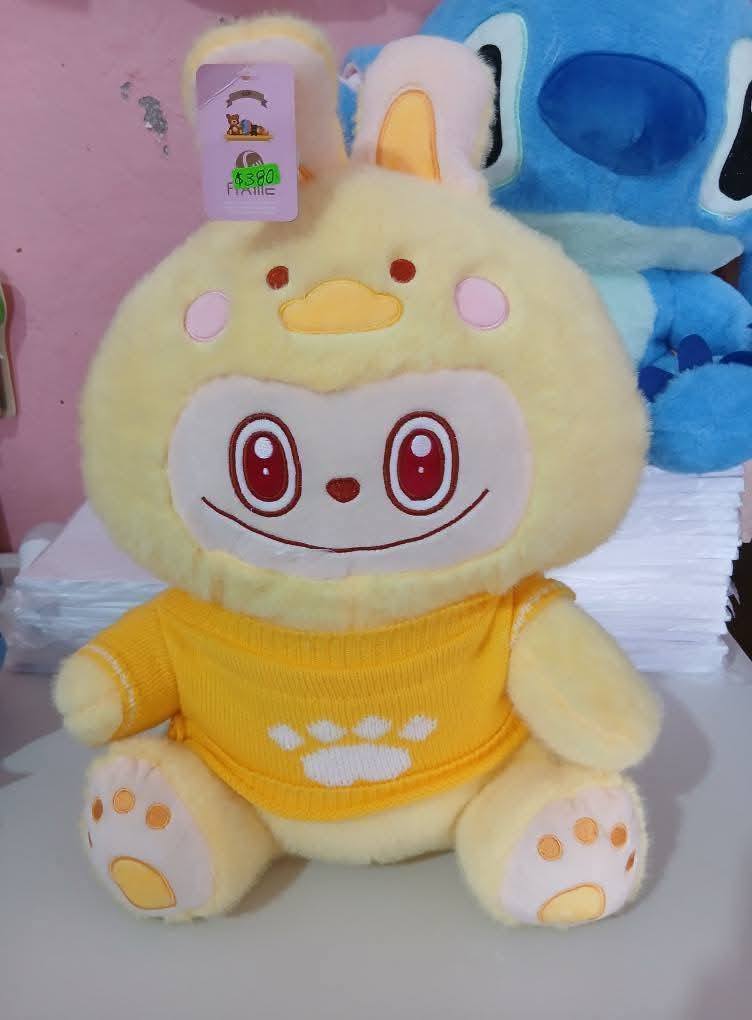 Peluche Labubu Rosa Súper Tierno y Suave (mediano)