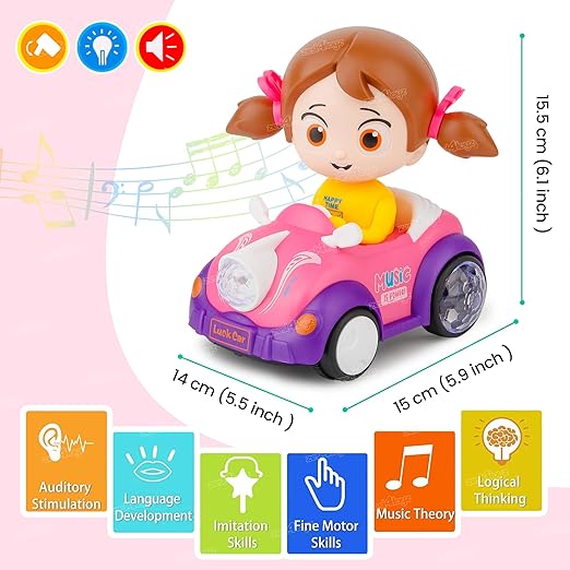 Carro Acrobático Musical para Niñas-3