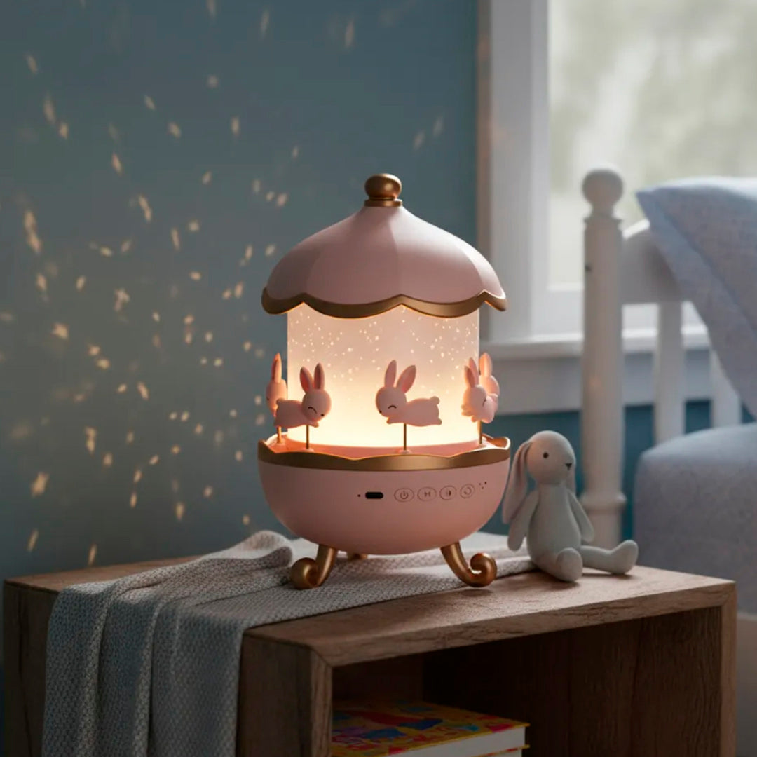 Lampara Proyector Infantil Giratorio - Bluetooth