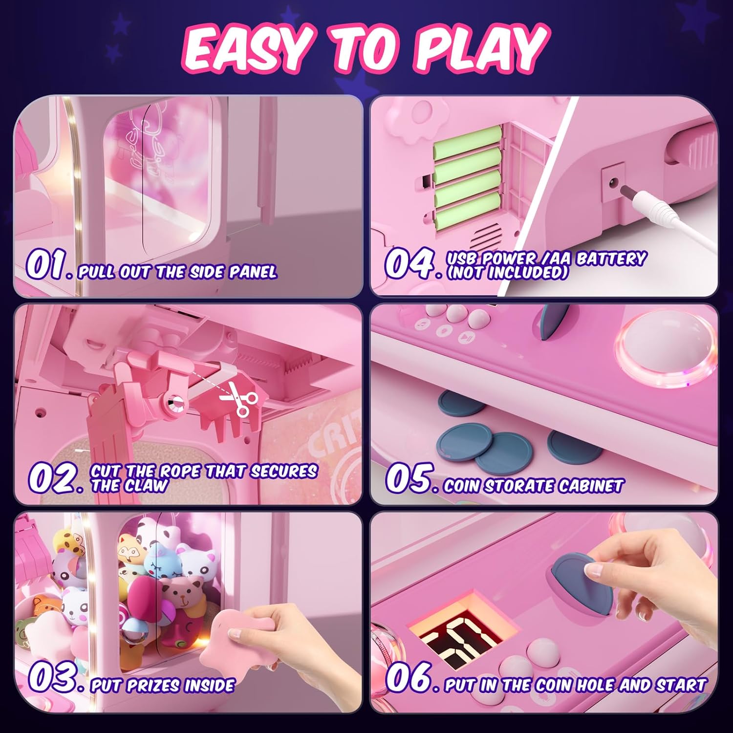 Máquina de garras para niños-8