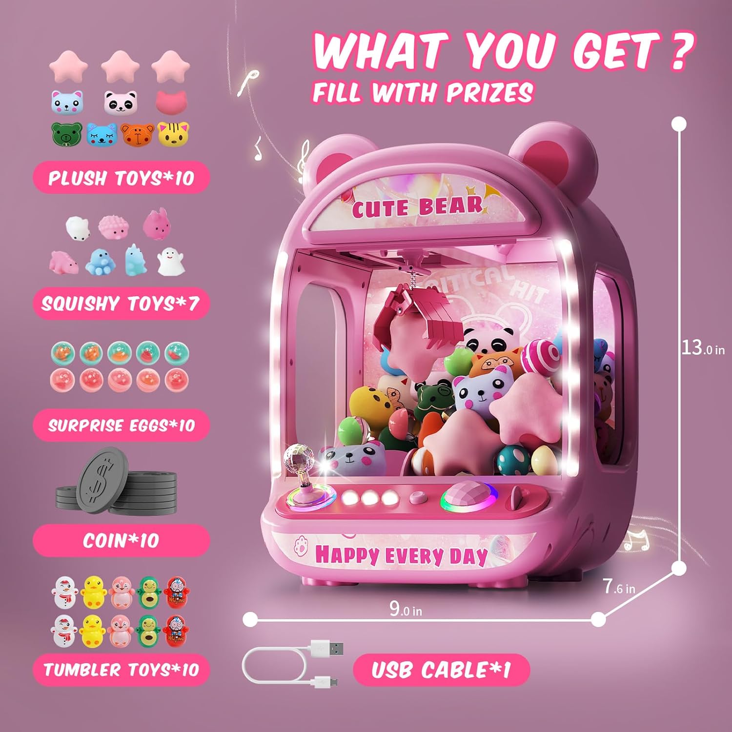 Máquina de garras para niños-7