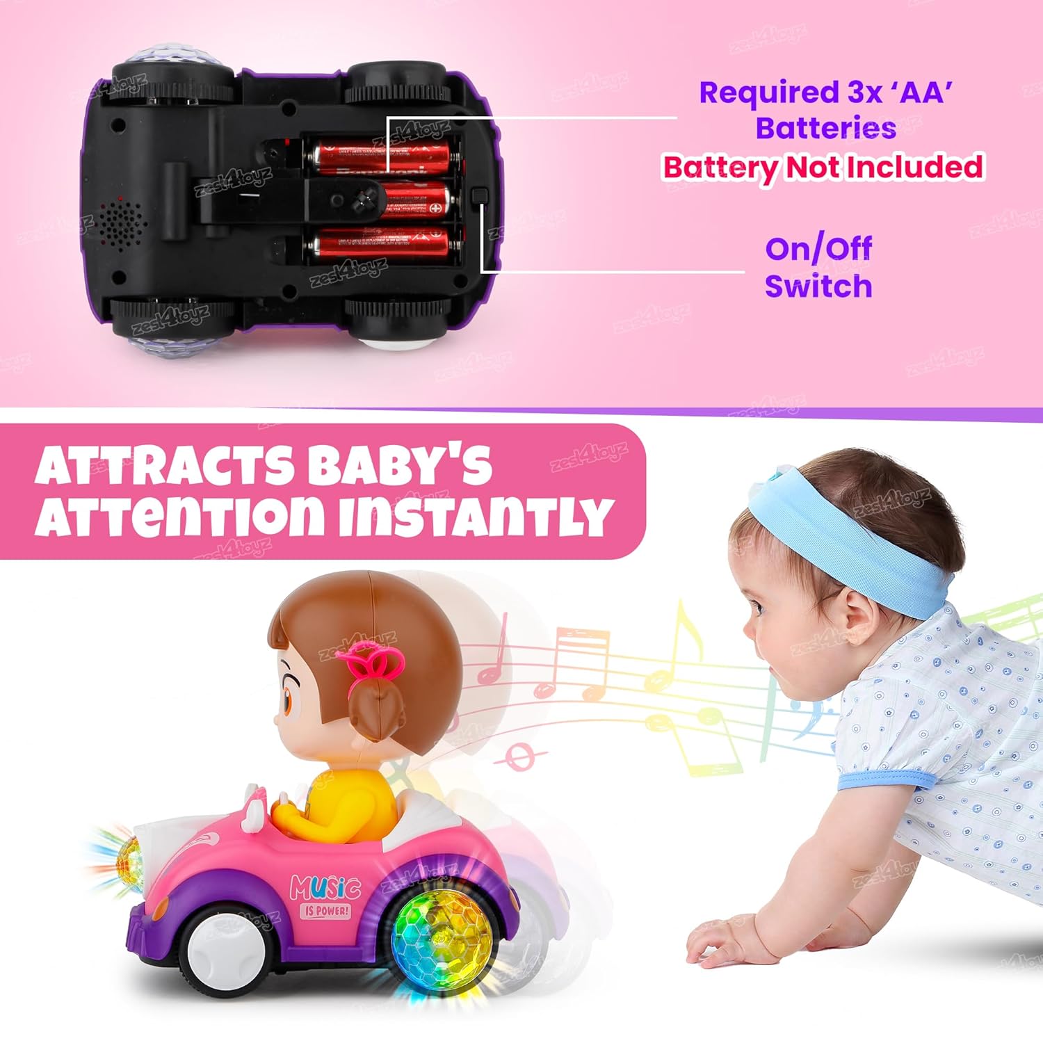 Carro Acrobático Musical para Niñas-5