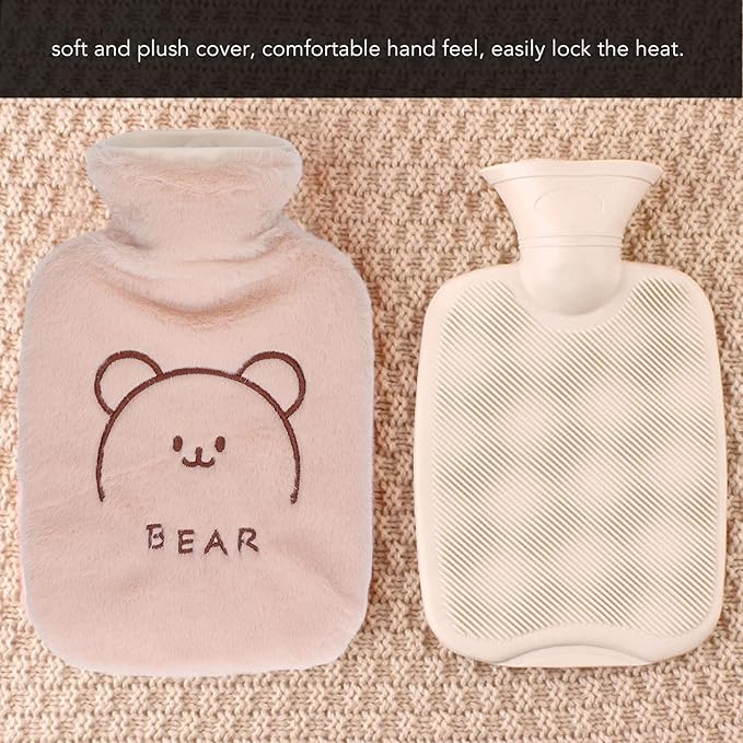 Bolsa de agua caliente - cubierta de felpa-4