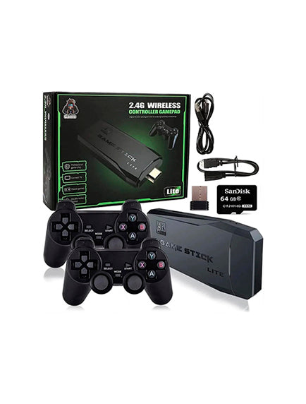 Consola De Juegos Retro Inalambrica 4k HDMI Game Stick 2.4G-1