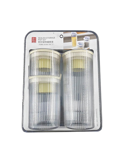 Almacenamiento de plástico sellado - 3 Piezas-1