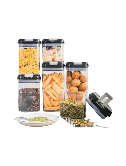 Juego De 6 Piezas De Recipientes Hermeticos Para Alimentos