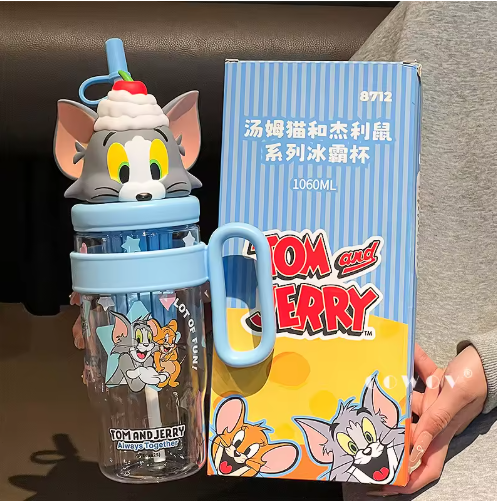 Termo Con Pitillo - Tom Y Jerry 1060ml-6