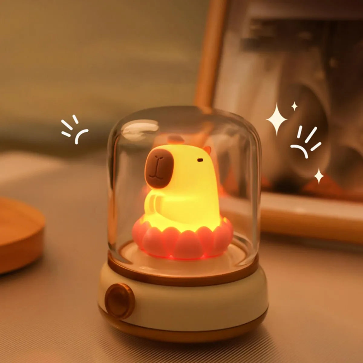 Capybara - Lámpara de noche con iluminación suave y cálida e innovadora
