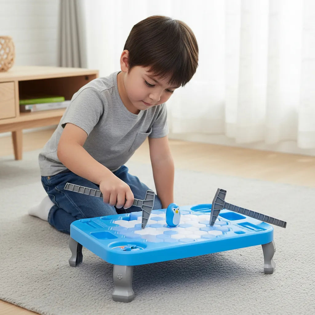 Juego De Mesa Pingüino En Hielo: Rompe Bloques Para Rescatar-4