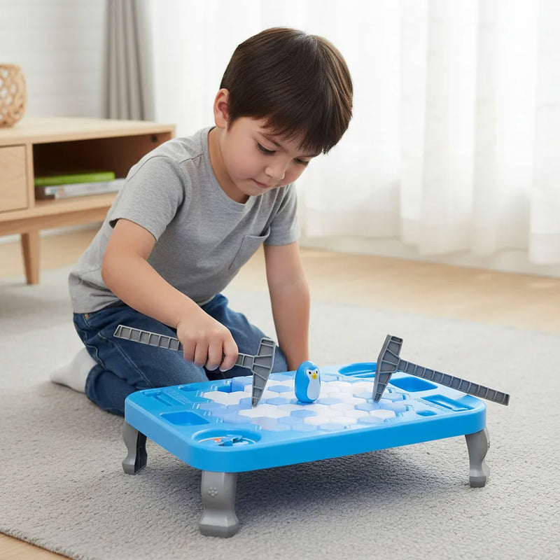 Juego De Mesa Pingüino En Hielo: Rompe Bloques Para Rescatar-4