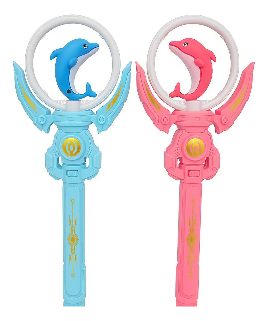 Varita mágica giratoria con sonido y luz-2