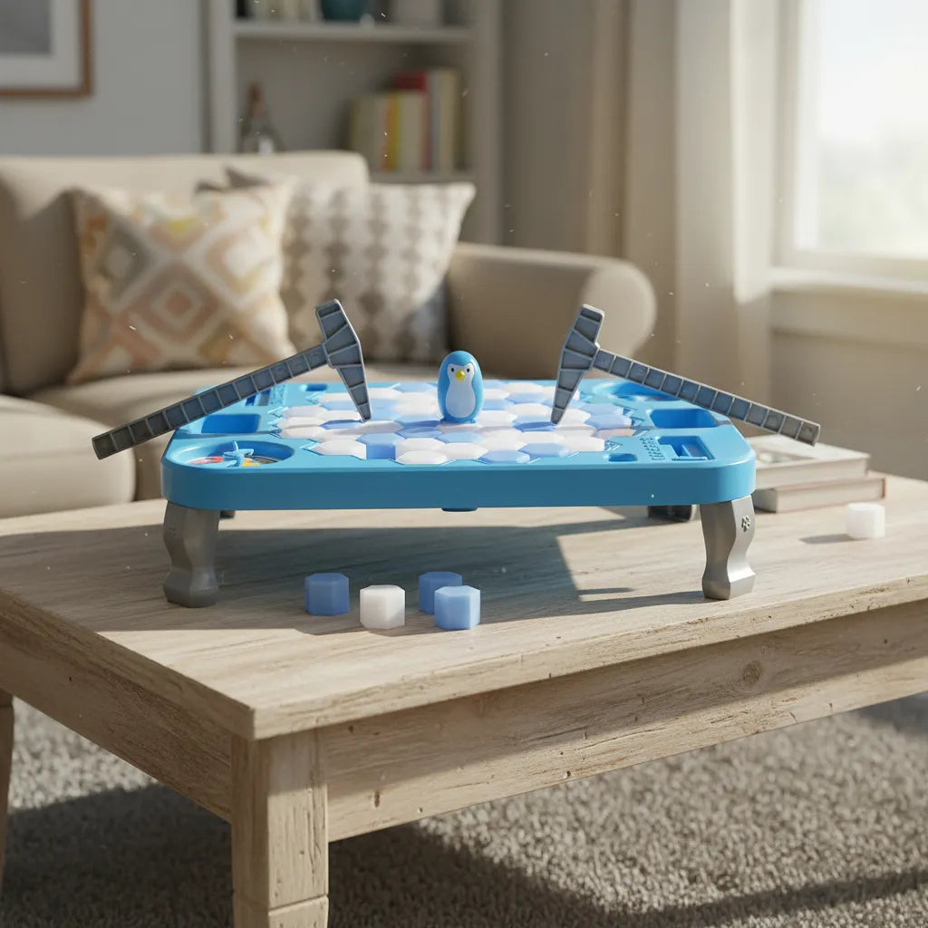 Juego De Mesa Pingüino En Hielo: Rompe Bloques Para Rescatar-5