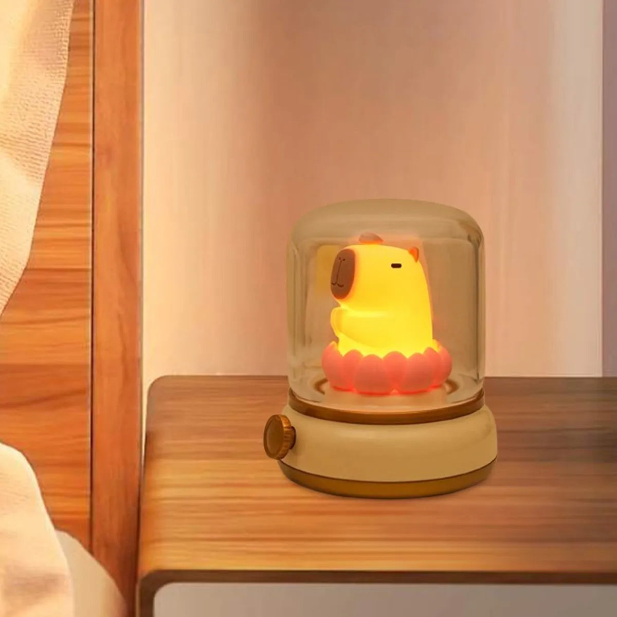Capybara - Lámpara de noche con iluminación suave y cálida e innovadora-3