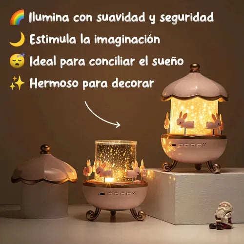 Lampara Proyector Infantil Giratorio - Bluetooth-12