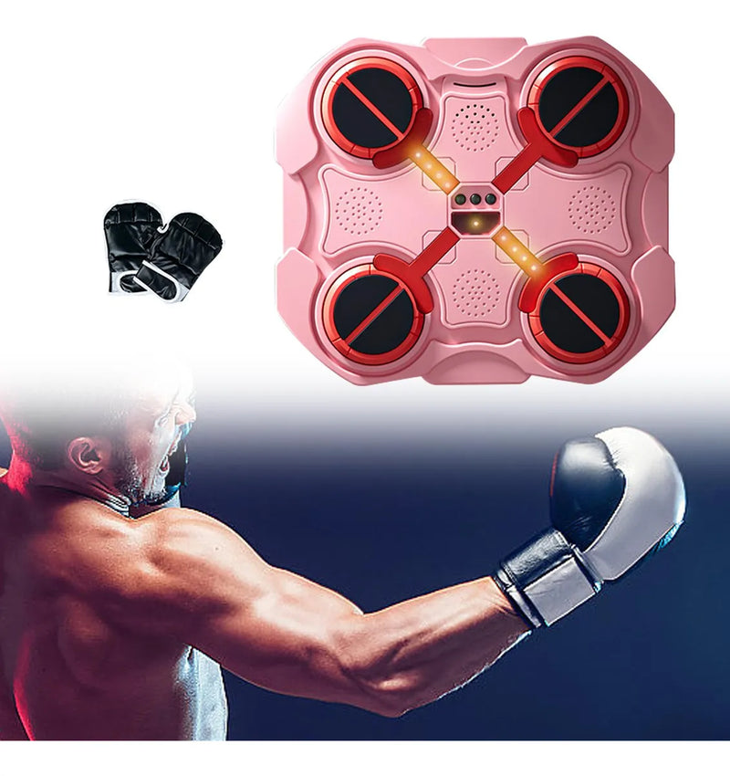 Maquina De Boxeo Musical Bluetooth Para Niños Con Guantes-3