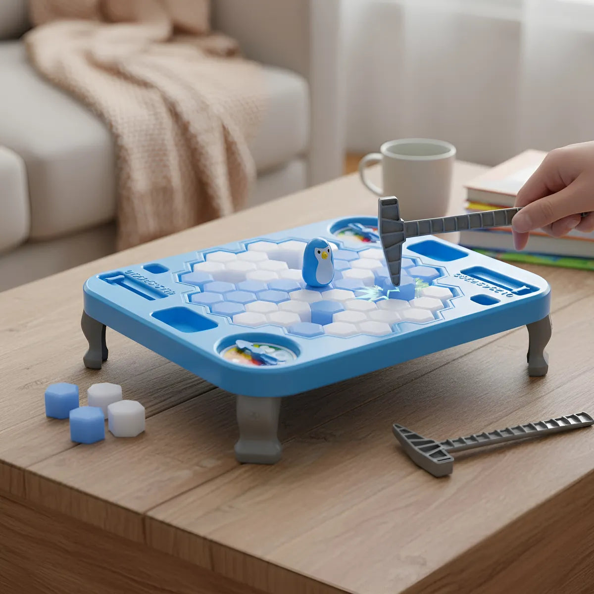 Juego De Mesa Pingüino En Hielo: Rompe Bloques Para Rescatar-9