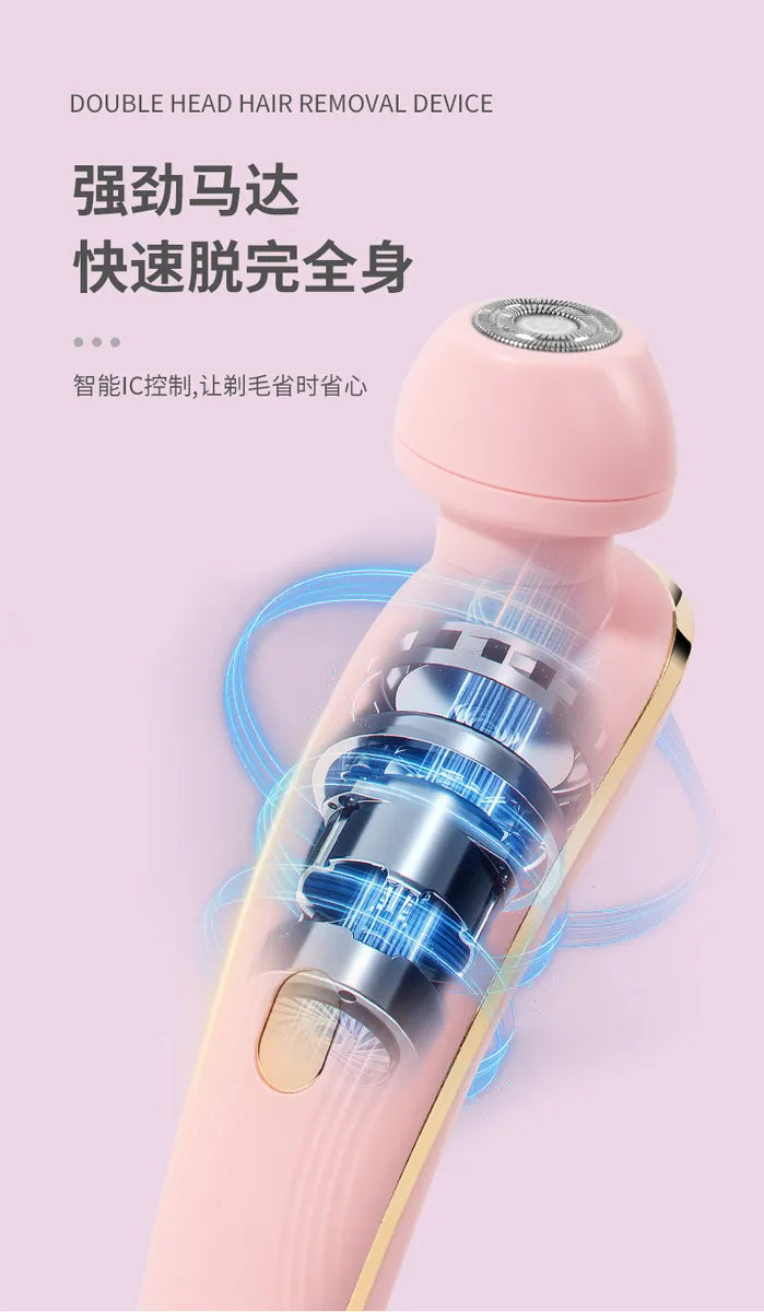 Depilador De Doble Cabezal Para Mujer-2