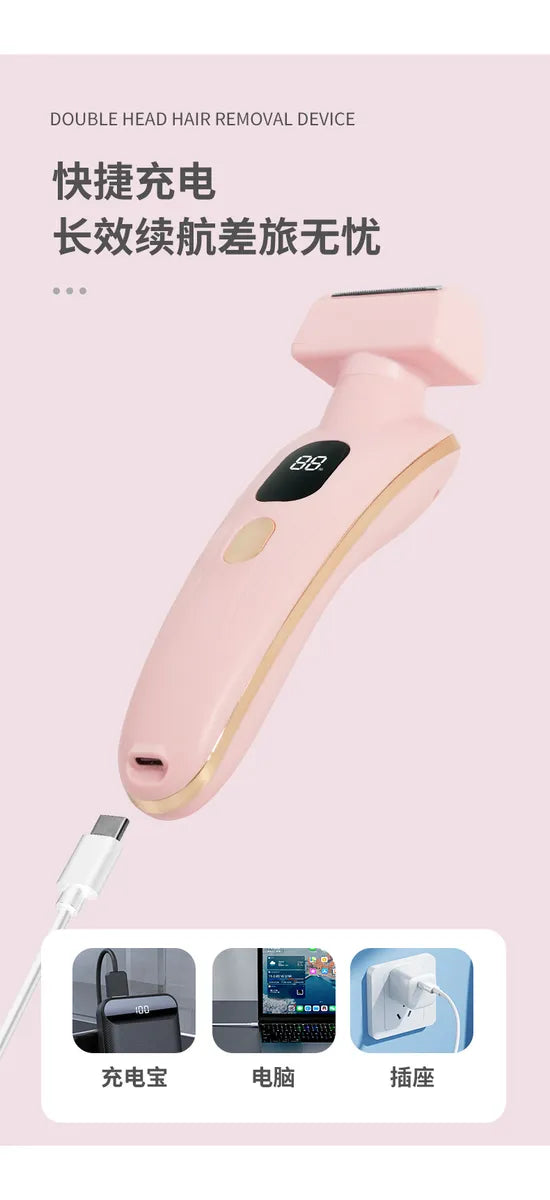 Depilador De Doble Cabezal Para Mujer-8