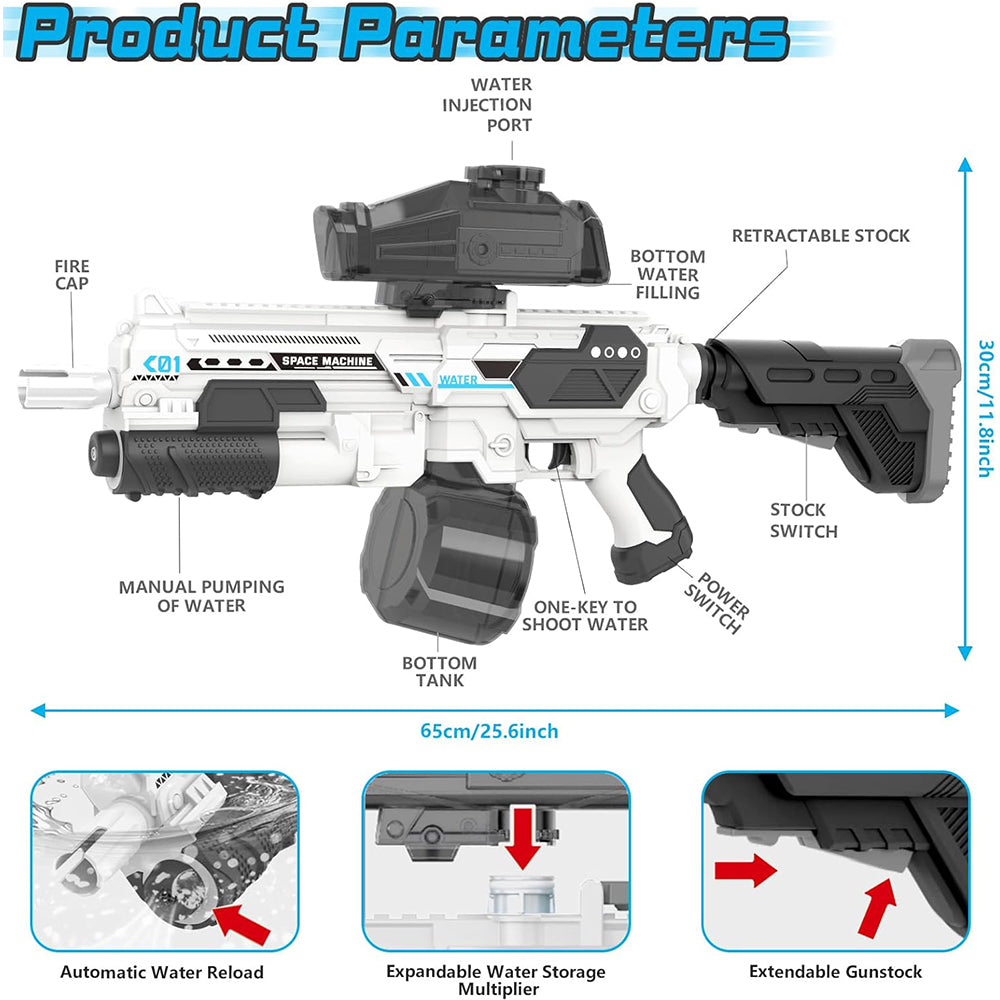 Pistola de agua eléctrica de alta presión-14