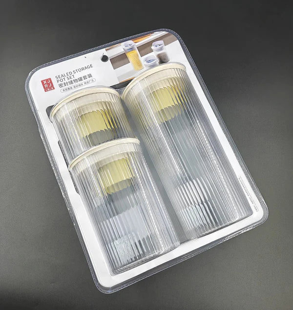 Almacenamiento de plástico sellado - 3 Piezas-3