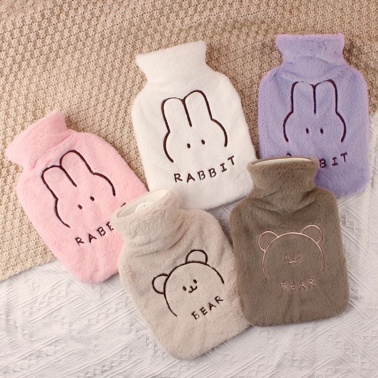 Bolsa de agua caliente - cubierta de felpa