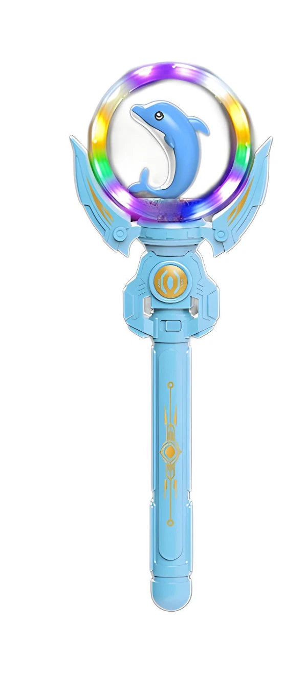 Varita mágica giratoria con sonido y luz-3