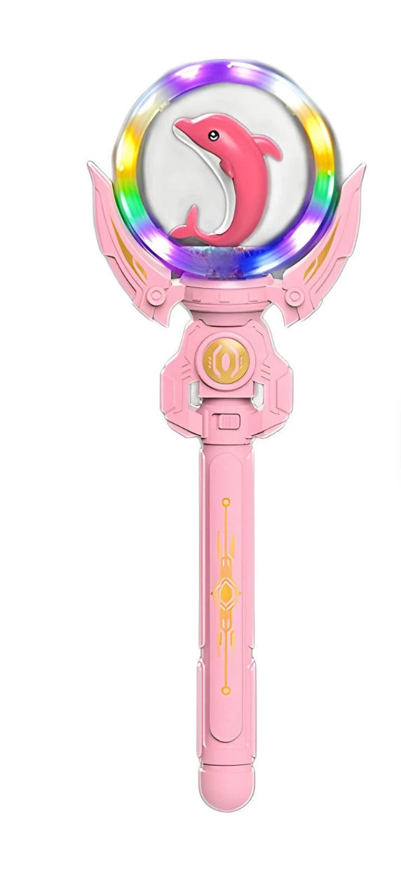 Varita mágica giratoria con sonido y luz-4