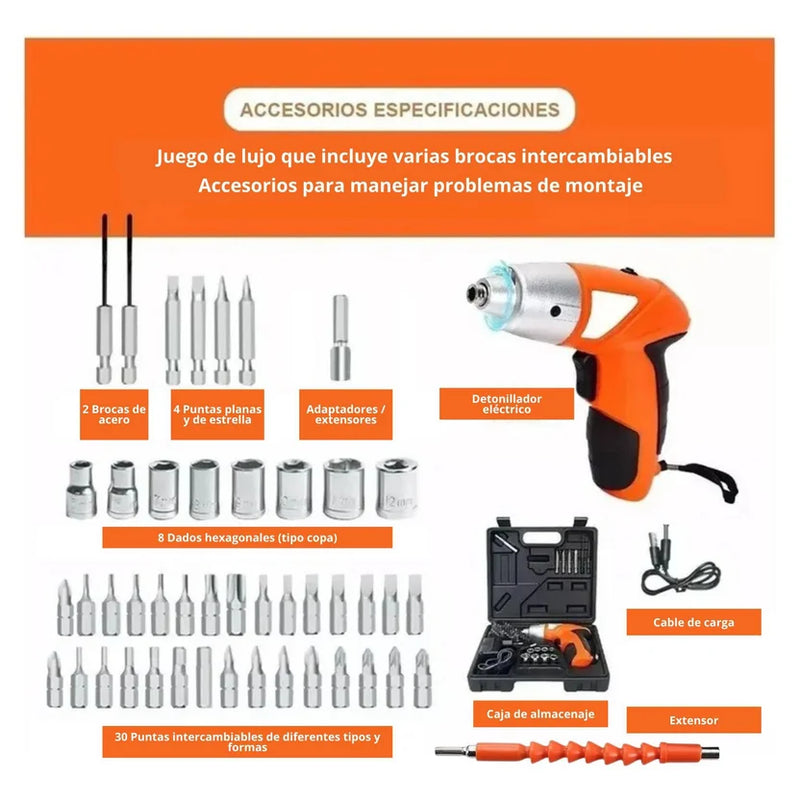 Destornillador Inalámbrico con Estuche-2